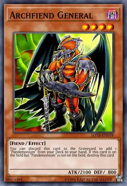 Edison Rulings for Archfiend General